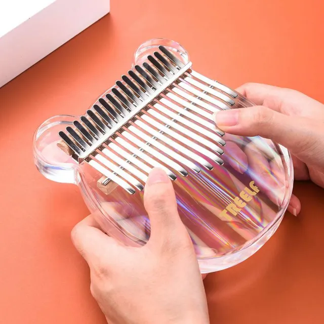 【AnDa 安達】水晶拇指琴17音透明卡林巴 21鍵亞克力玻璃