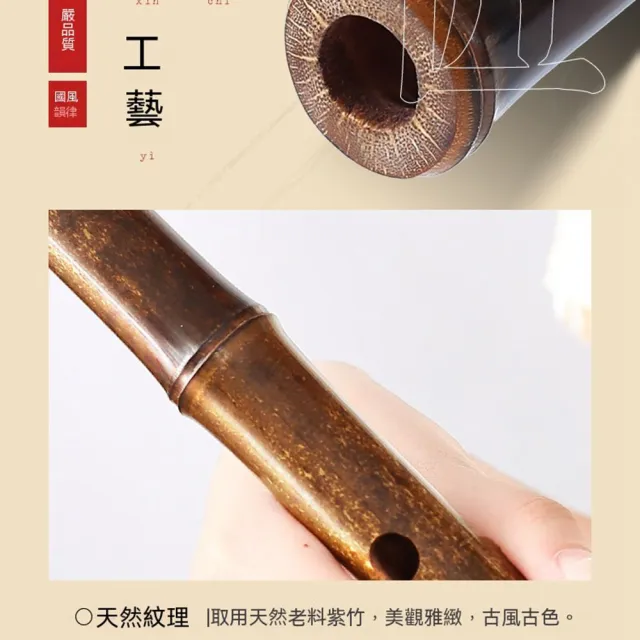 【AnDa 安達】紫竹笛專業演奏級高檔竹笛初學者E調f入門笛子樂器g成人橫笛c