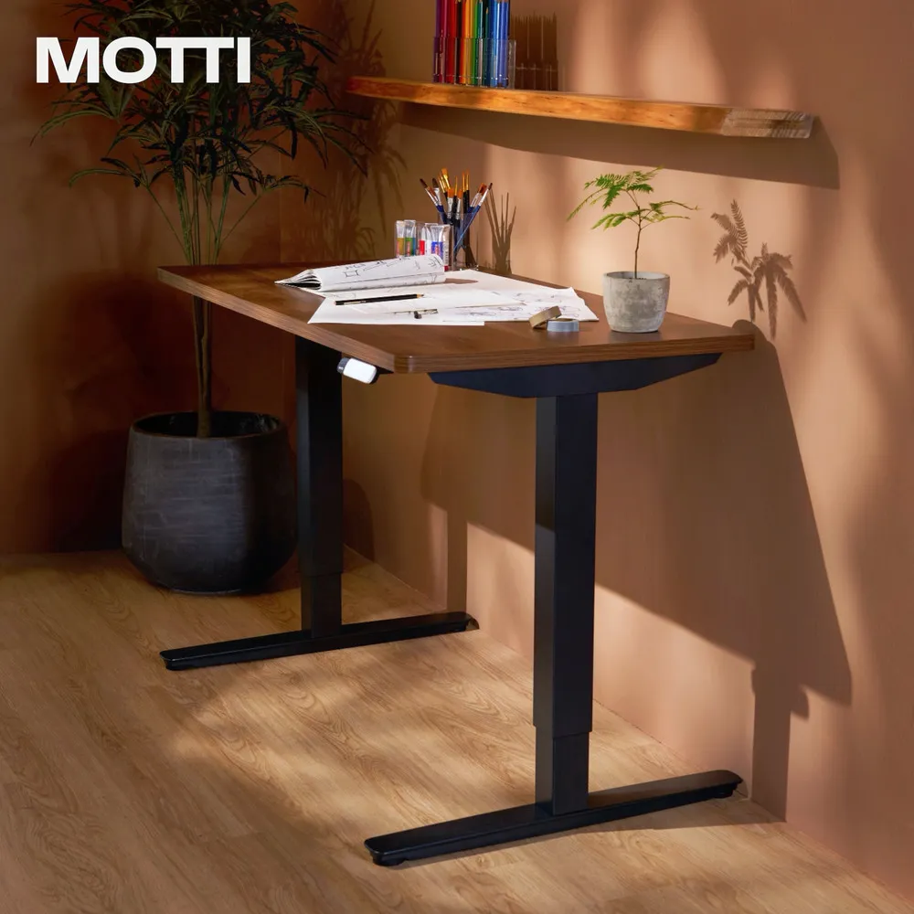 MOTTI】電動升降桌｜Niko 2 120x60cm 高承重雙馬達直覺操控安全防壓
