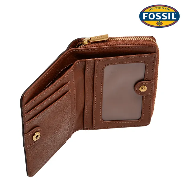 【FOSSIL】Logan 迷你多功能真皮RFID防盜短夾  出國必備 (多色可選)