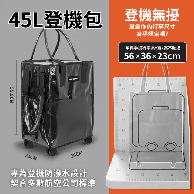 【ONE HOUSE】45L丹邁購物車/S號登機包系列-配件(底板+2吋機箱輪×4顆)