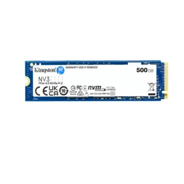2入【金士頓】500G NV3 M.2 2280 NVMe SSD讀5000M/寫3000M/五年保