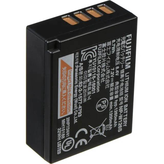 【FUJIFILM 富士】NP-W126S 原廠電池(原廠盒裝)