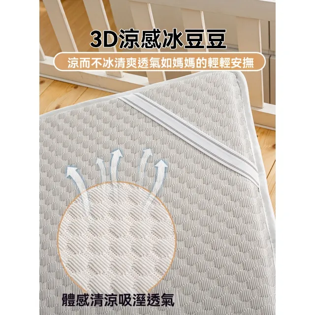 【窩居】拼接床墊 針織棉墊 厚9cm 50x150/180/200公分(薄墊 拼接床墊 床褥子 無甲醛)