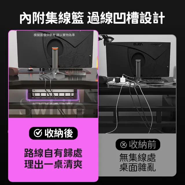 【靚白家居】超神電腦桌 120公分 洞洞板款(電競桌 書桌 洞洞板 辦公桌 工作桌 衣帽架 梳妝台 化妝桌)