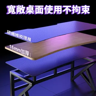 【靚白家居】超神電腦桌 140公分 升級款 S308(電競桌 書桌 工作桌 居家辦公桌 餐桌)
