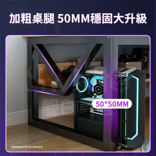 【靚白家居】胖胖腿電腦桌 特厚款 140公分(電競桌 書桌 工作桌 居家辦公桌 餐桌)