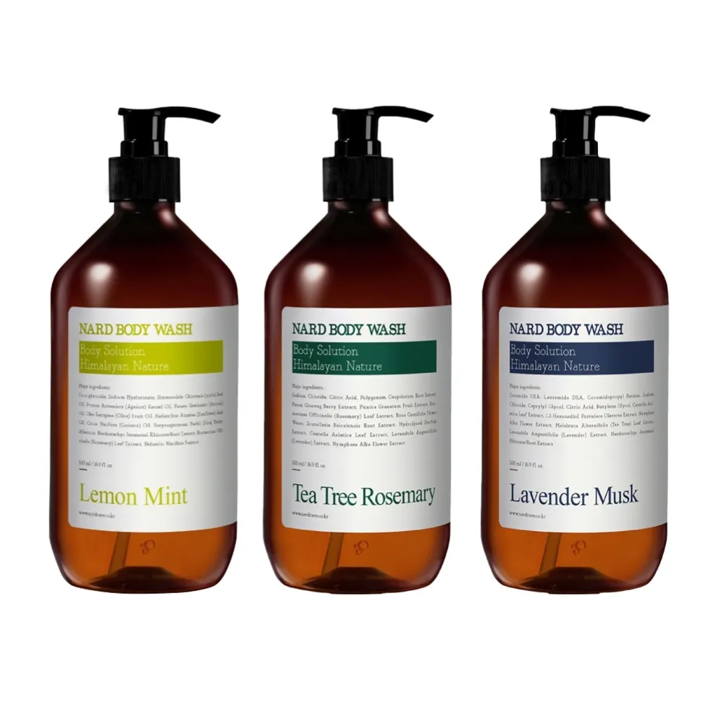【NARD】草本修護沐浴露500ml(任選/薰衣草/茶樹/檸檬薄荷)