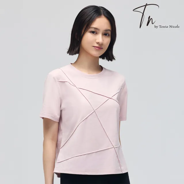【TN】TopCool 親膚涼感寬版造型T恤-淡粉