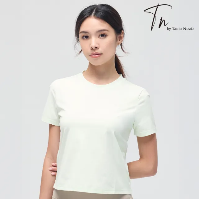 【TN】TopCool 親膚涼感刺繡T恤-水綠