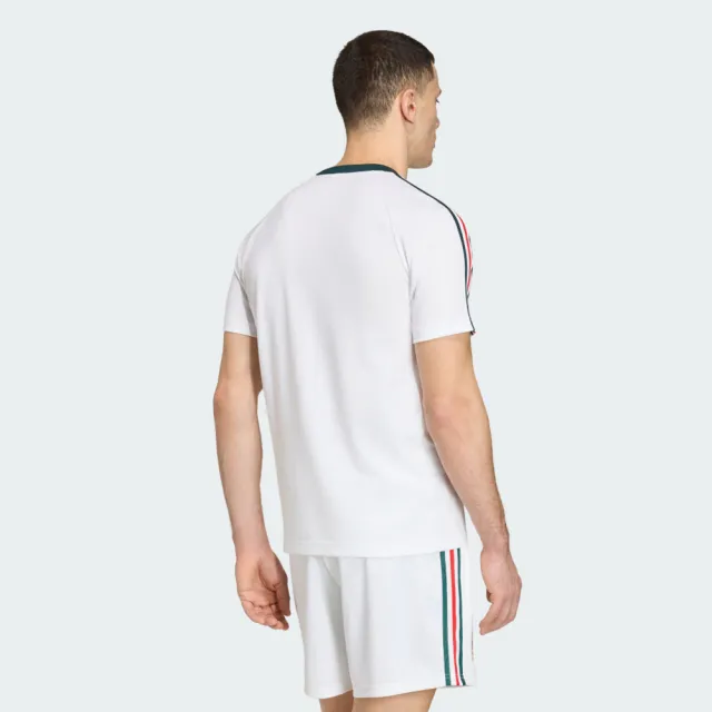 【adidas 愛迪達】Fmf Og Tee 男 運動上衣 休閒短袖 白 世界盃 墨西哥 短袖上衣(JZ6483)