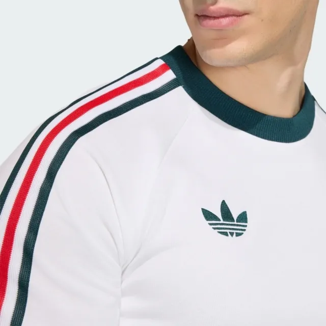【adidas 愛迪達】Fmf Og Tee 男 運動上衣 休閒短袖 白 世界盃 墨西哥 短袖上衣(JZ6483)