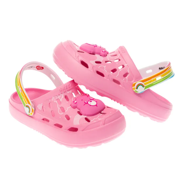 【SKECHERS】女童系列 女童鞋 SWIFTERS - CARE BEARS 涼拖鞋(319270LPNK)