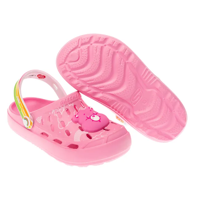 【SKECHERS】女童系列 女童鞋 SWIFTERS - CARE BEARS 涼拖鞋(319270LPNK)