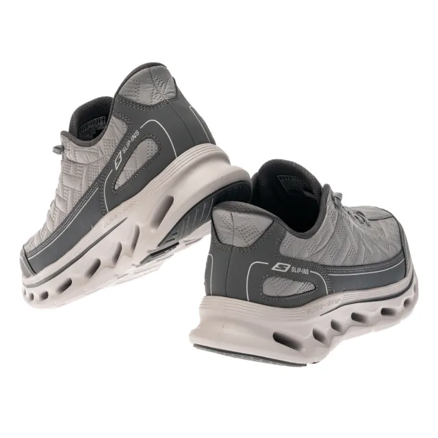 【SKECHERS】男鞋 健走系列 健走鞋 瞬穿舒適科技 GO WALK GLIDE-STEP 2.0 - COZY FIT(217035GRY)
