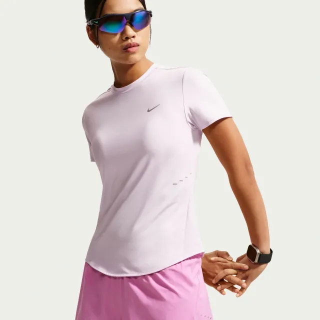 【NIKE 耐吉】AS W NK SWIFT DF SS TOP 女 短袖上衣 訓練 慢跑 速乾 粉(HM9699583)