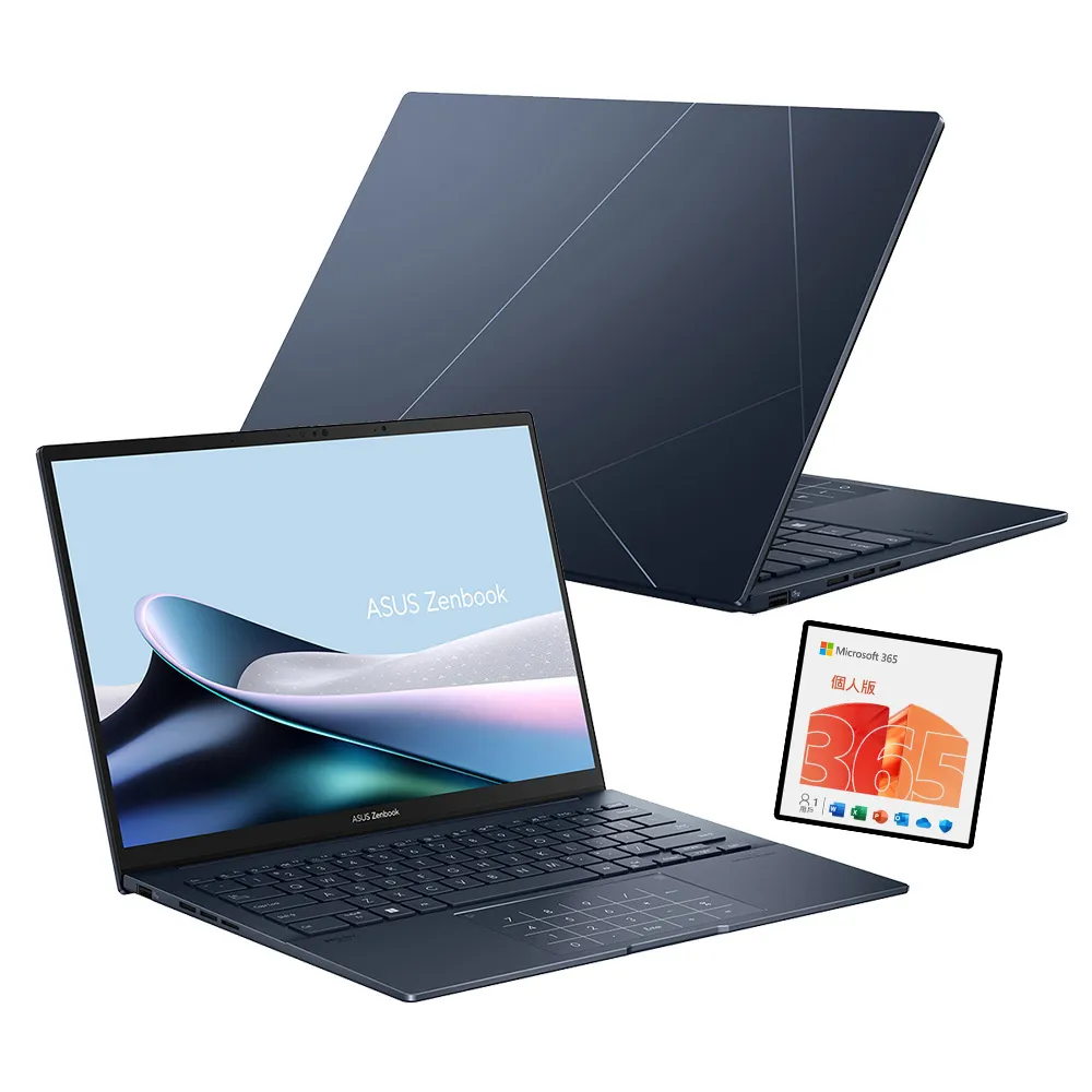 【ASUS 華碩】 M365組★14吋Ultra7輕薄AI筆電(ZenBook UX3405CA/Ultra7-255H/16G/512G SSD/EVO/OLED)