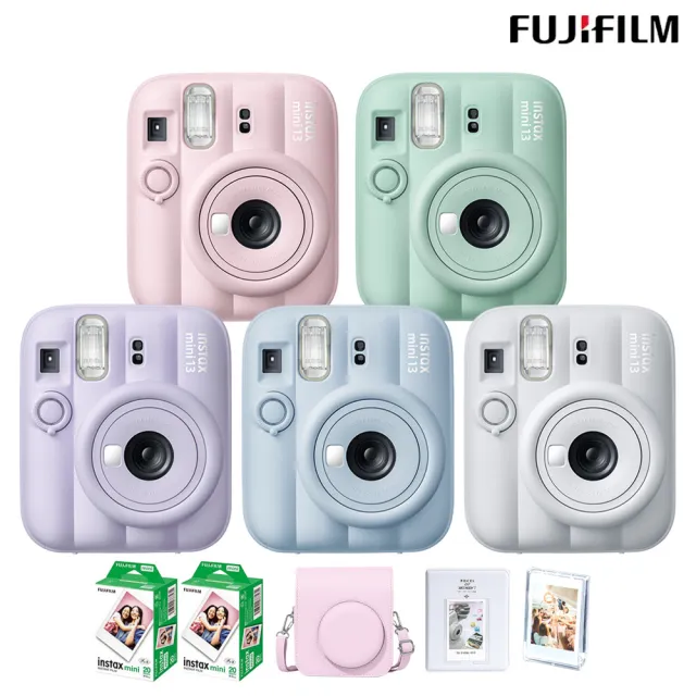 【FUJIFILM 富士軟片】instax mini 13 拍立得相機 原廠公司貨(送皮套40張底片組合)