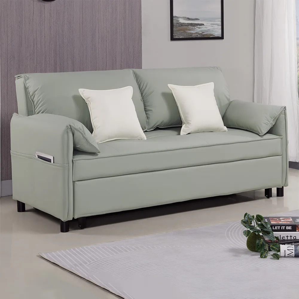 【Hampton 漢汀堡】伊爾達貓抓皮製沙發床(貓抓皮/沙發床/沙發)