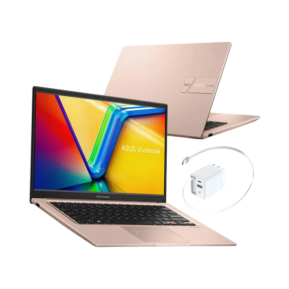 【ASUS 華碩】65W充電組★14吋輕薄Core 5 16G筆電(VivoBook X1404VA/Core 5-120U/16G/512G SSD/W11)