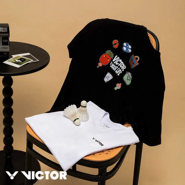 【VICTOR 勝利體育】台灣懷舊 T-Shirt (T-2617 A/C 白/黑)