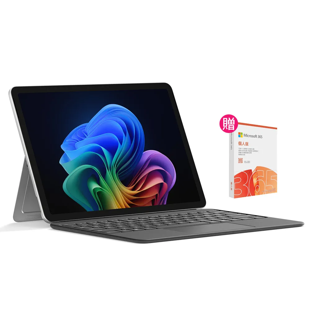 【Microsoft 微軟】鍵盤蓋組+365個人組★Surface Pro-13吋觸控AI筆電(第12版/X2 Elite/16G/1TB/OLED/W11H)