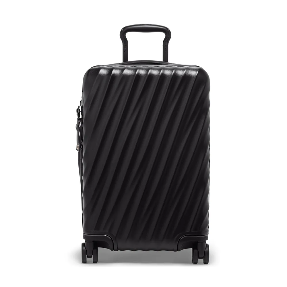 【TUMI】19 Degree 國際長程航線可擴展空間 21 吋登機箱 - 黑色絲紋(TUMI 官方旗艦店)
