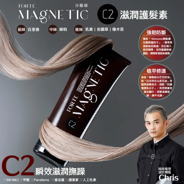 【FORTE】台塑生醫 Magnetic 護髮素150g(C1清爽/C2滋潤/官方直營)