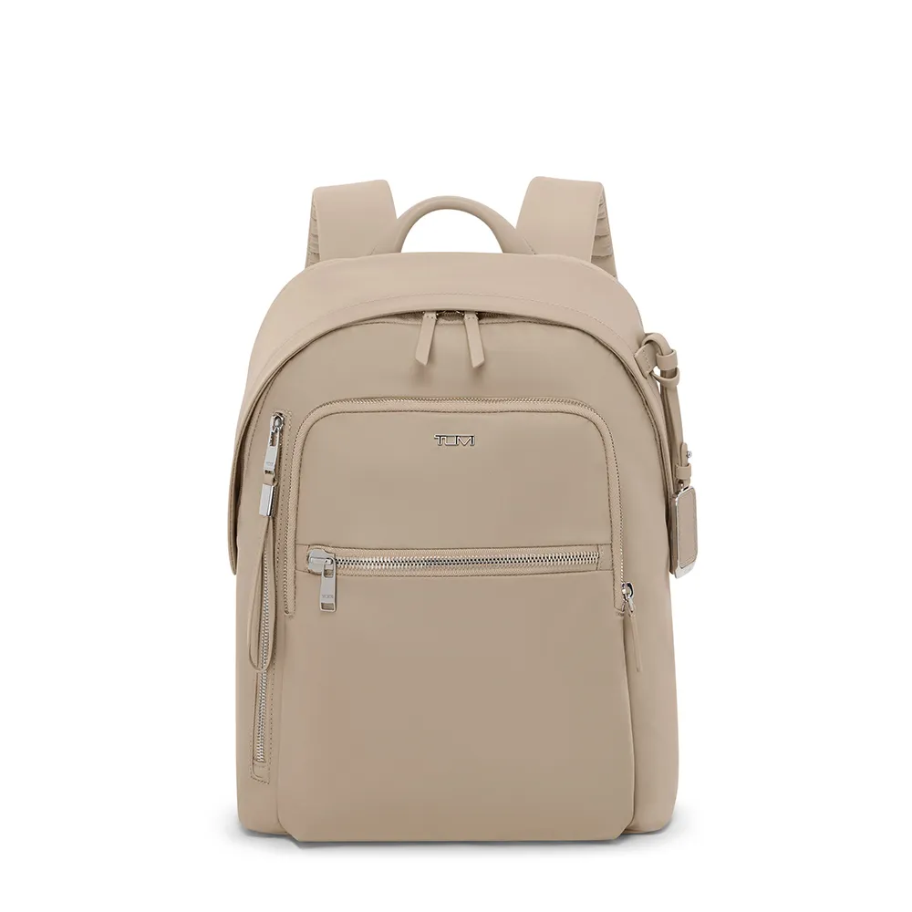 【TUMI】Voyageur Halsey 14 吋筆電都會休閒後背包 - 燕麥色(TUMI 官方旗艦店)