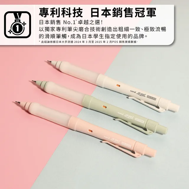【uni】KURU TOGA SWITCH 氣墊版 雙模式筆芯自旋轉自動筆 M5-1009GG (0.5mm)