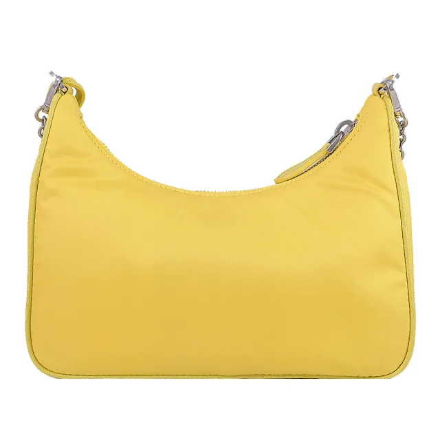 【PRADA 普拉達】Re-Edition 2005 Re-Nylon 二合一尼龍斜背包(黃)