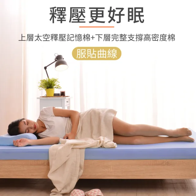 【LooCa】單人3尺 抗菌防蹣防水12cm記憶床墊90x188cm｜宿舍床墊推薦