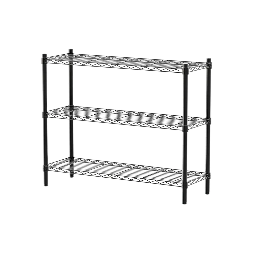 【dayneeds 日需百備】輕型 90x30x75公分烤漆三層架(鐵力士架/收納層架/鞋架/展示架/層架/鐵架)