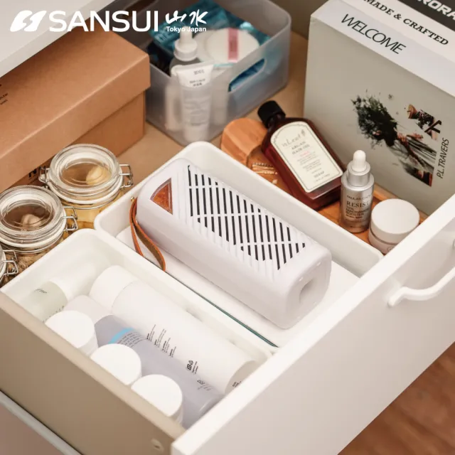 【SANSUI 山水】小植淨除濕器 全配雙入組 小植淨2入+還原座1入 除溼 除濕 懸掛直放兩用GRA360*2+NF100