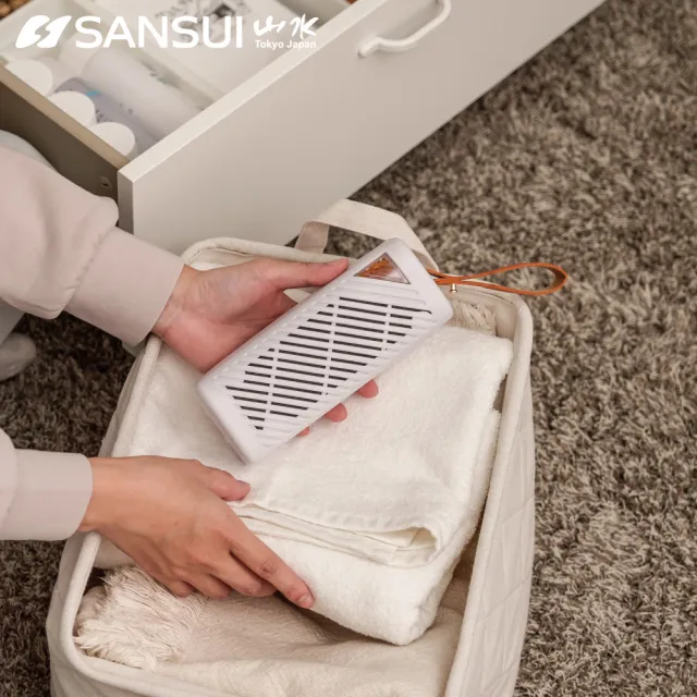 【SANSUI 山水】小植淨除濕器 全配雙入組 小植淨2入+還原座1入 除溼 除濕 懸掛直放兩用GRA360*2+NF100
