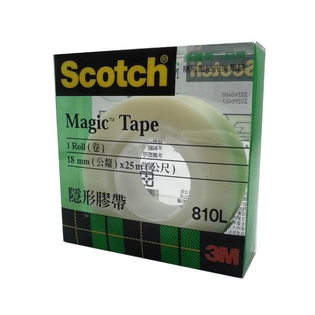 【3M】810L Scotch隱形膠帶 18mmx25M 透明盒