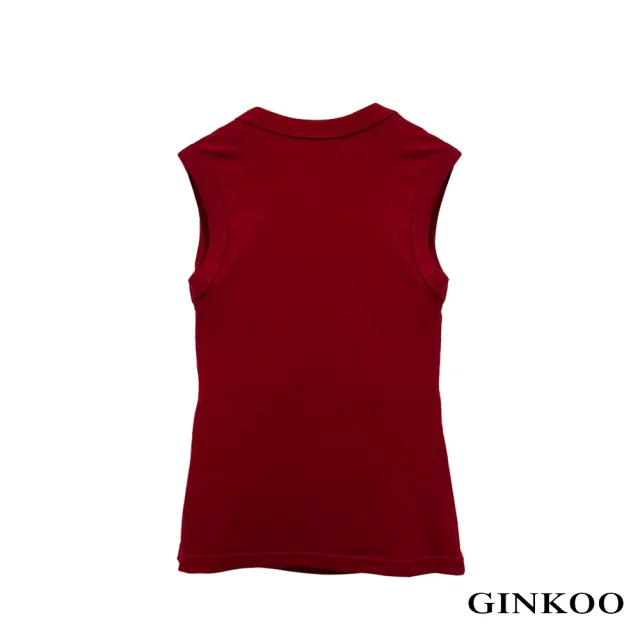 【GINKOO 俊克】方圓領修身Bra背心
