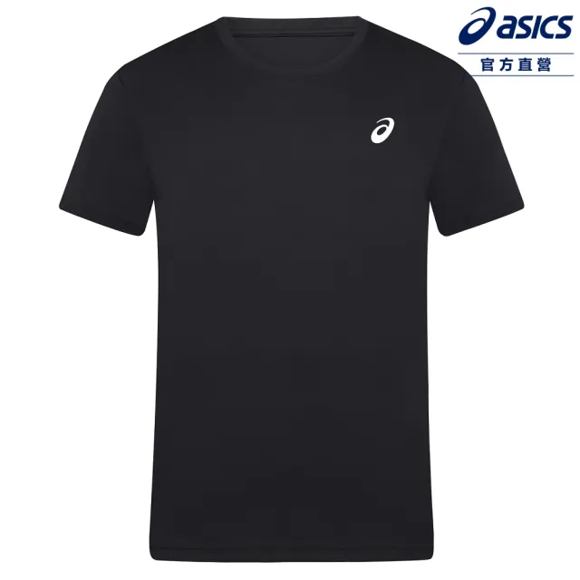 【asics 亞瑟士】短袖上衣 男女中性款 漢字 亞洲版 田徑上衣 2093A242-001