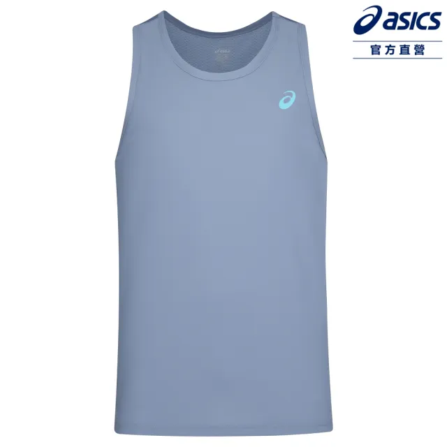 【asics 亞瑟士】涼感背心 男款 亞洲版 跑步上衣 2011D849-401