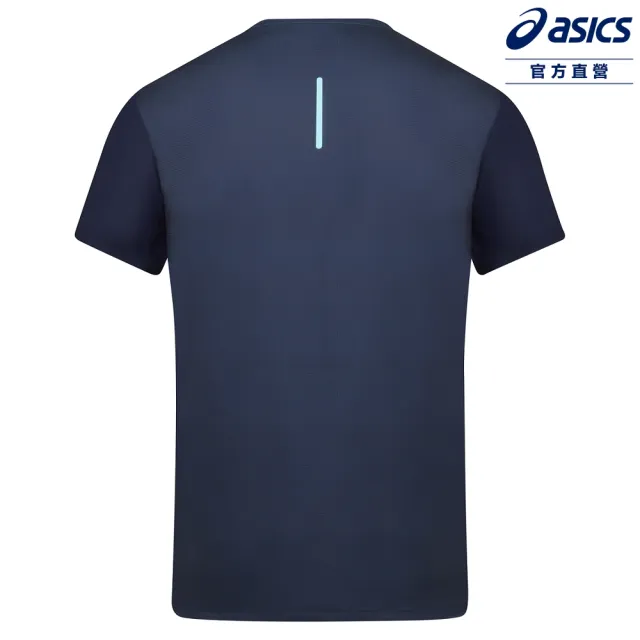 【asics 亞瑟士】涼感短袖上衣 男款 亞洲版 跑步上衣 2011D850-400