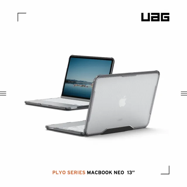 【UAG】Macbook Neo 13吋耐衝擊保護殼-全透明(電腦殼)