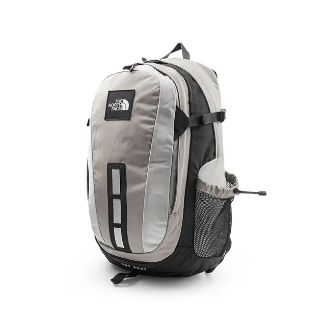 【The North Face】北面男女款灰色DWR防潑水休閒後背包｜3KYJY24 筆電包/登山包