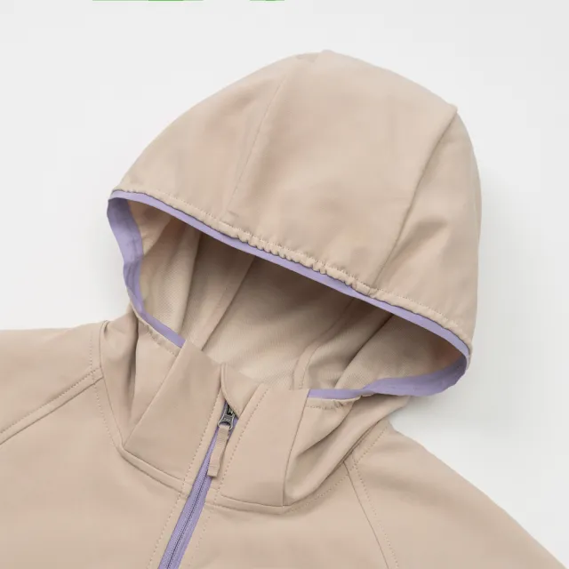 【The North Face】北面兒童棕色DWR防潑水連帽外套|8J7MN7J