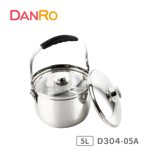 【丹露】#304不銹鋼高效能免火再煮鍋特厚款5L