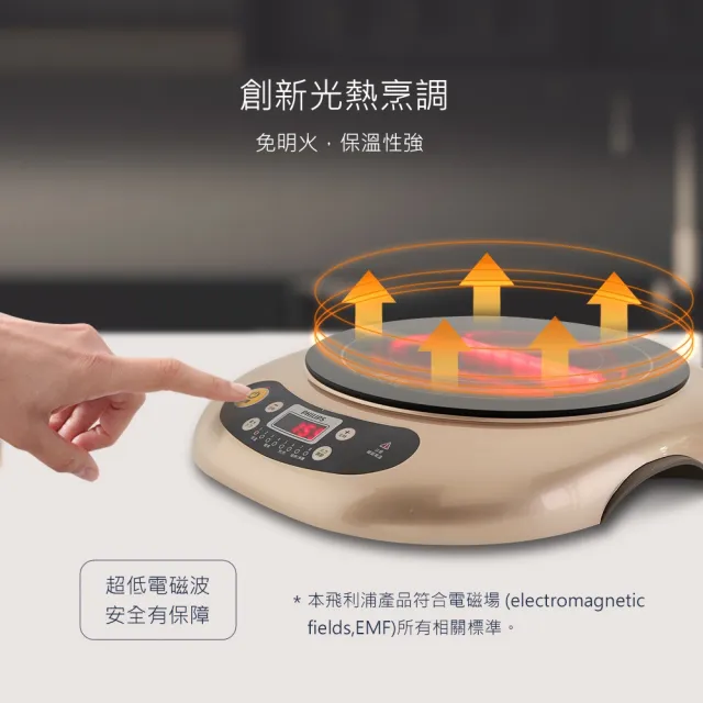 【Philips 飛利浦】不挑鍋黑晶爐_HD4990