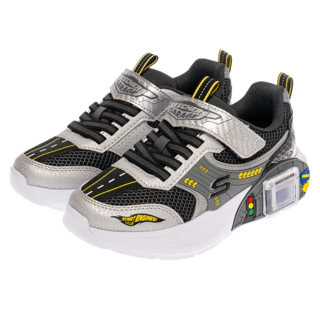 【SKECHERS】男童系列 男童鞋 運動鞋 SKECHERS GARAGE 車庫汽車 (402150LSLBK)