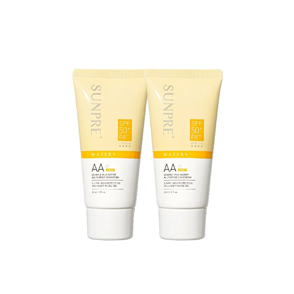 【荷麗美加】上麗高效AAL零油光水防曬60ml-2入組(SPF50+/PA++++/無色防曬/防曬/美白)
