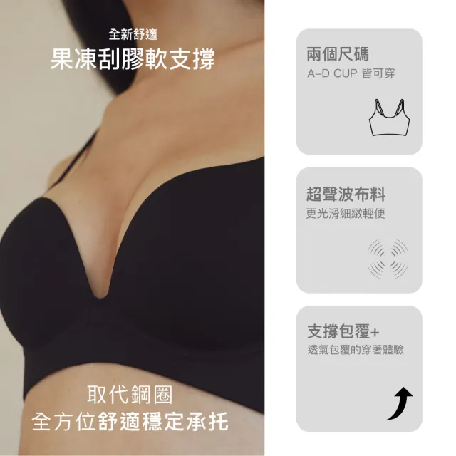 【24HRS】5件組-美胸款無感集中內衣任選(無鋼圈內衣 女內衣 女內著 無感失憶 背扣式)