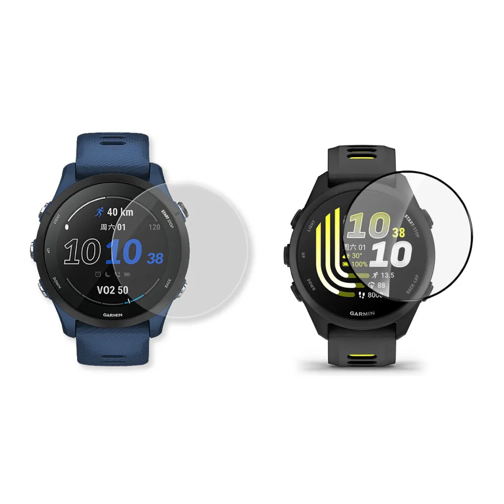 【GOLDEN SHIELD】Garmin Forerunner 3D曲面複合膜 保護貼 鋼化玻璃貼 170 70 970 570 165 965 265
