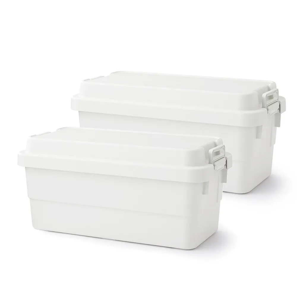 【MUJI 無印良品】耐壓收納箱/特大 約70L(2入組)